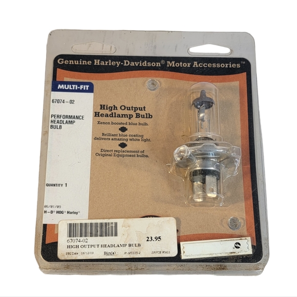 Harley Davidson High Output Headlamp Bulb 67074-02 - Picture 1 of 8